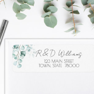 Eucalyptus Botanical Return Address Label