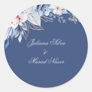 Eucalyptus Botanical Wedding Stickers Favor Label 