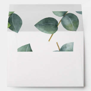 Eucalyptus Branch Personalized Return Address Envelope