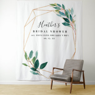 Eucalyptus Bridal Shower Backdrop, Photo Prop