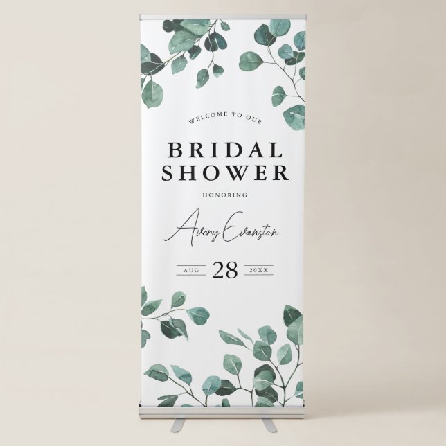 Eucalyptus Bridal Shower Banner (Front)
