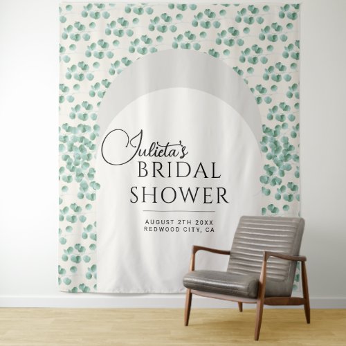 Eucalyptus Bridal Shower Chic Photo Booth Backdrop