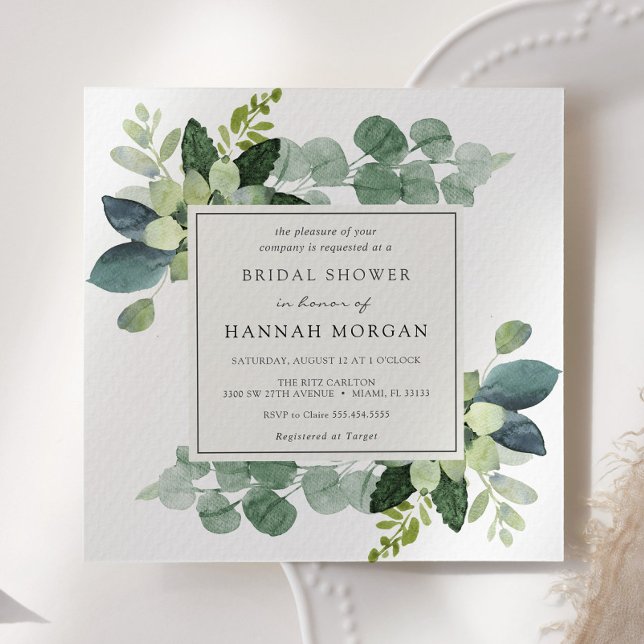 Eucalyptus Bridal Shower Invitation (Creator Uploaded)