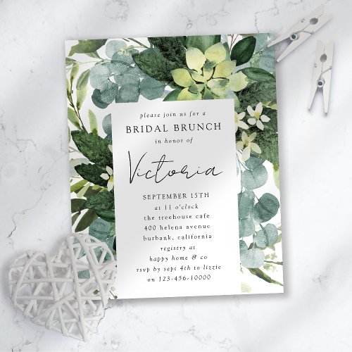 Eucalyptus Bridal Shower Invitation