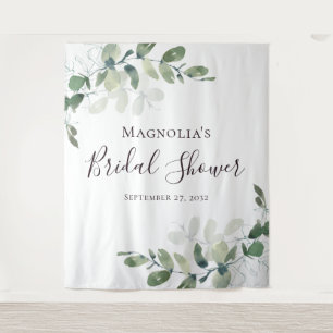 Eucalyptus Bridal Shower Photo Booth Backdrop