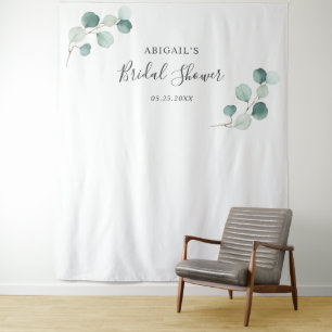 Eucalyptus Bridal Shower Photo Booth Backdrop