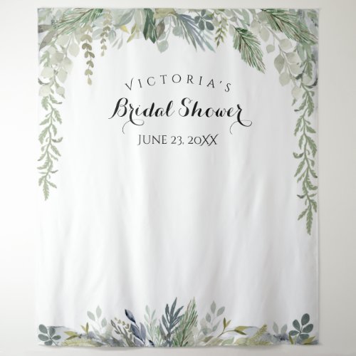 Eucalyptus Bridal Shower Photo Booth Backdrop