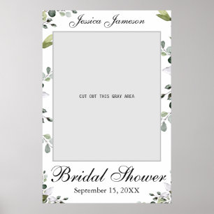 Eucalyptus Bridal Shower Photo Prop Poster