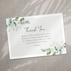 Eucalyptus Bridal Shower Thank You Card
