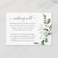 Eucalyptus Bridal Shower Wishing Well Gift