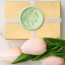 Eucalyptus Bride and Groom Monograms