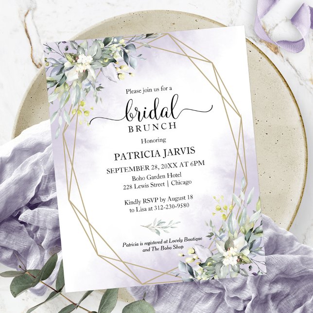 Eucalyptus Budget Bridal Brunch Invitation (Creator Uploaded)
