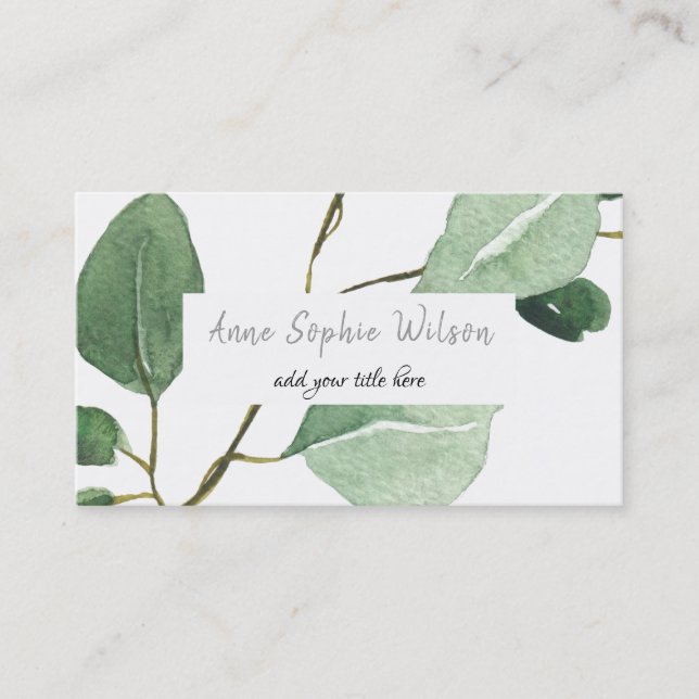 eucalyptus business card (Front)