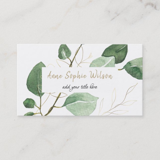 eucalyptus business card (Front)