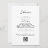 Eucalyptus Calligraphy All in One QR Code Wedding Invitation | Zazzle