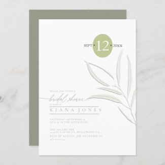 Eucalyptus Color Tones Bridal Shower Green ID901