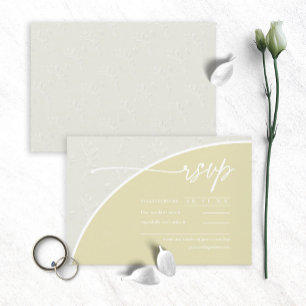 Eucalyptus Color Tones Wedding V1H Green ID901 RSVP Card