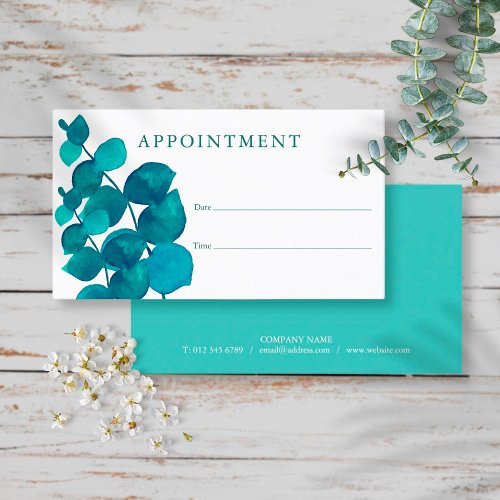 Eucalyptus Customer Appointment Card