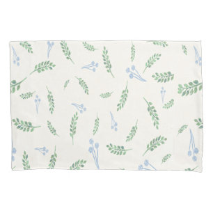 Eucalyptus & Dandelions Botanical Pattern Pillow Case
