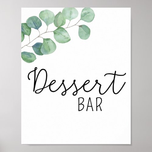 Eucalyptus _ Dessert bar poster