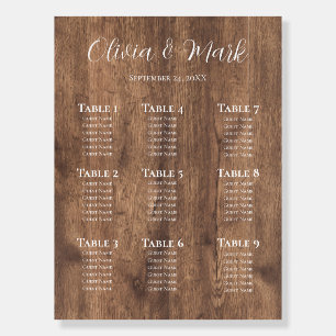 Eucalyptus Dusty Rose Seating Chart Greenery Foam Board