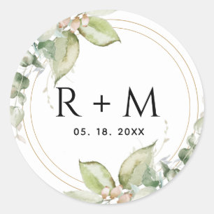 Eucalyptus Elegant Greenery Envelope Seal / Favor