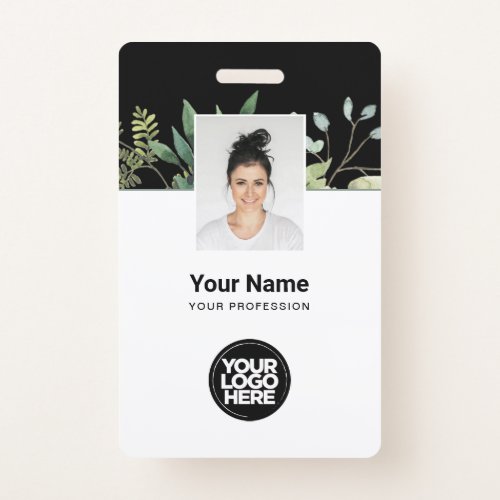 Eucalyptus Employee Photo BarCode Logo Name Badge