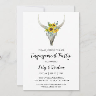 Eucalyptus fall engagement party invitations