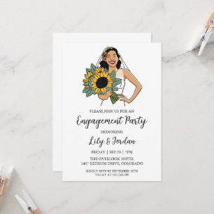 Eucalyptus fall engagement party invitations