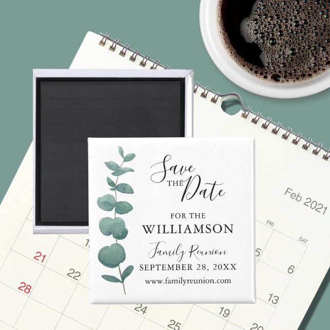 Eucalyptus Family Reunion Save the Date Magnet (Creator Uploaded)