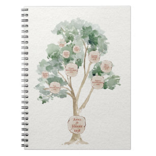 Eucalyptus Family Tree for Parents Geneology  Notebook