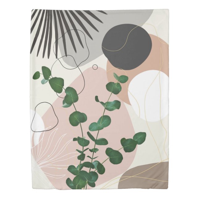 Eucalyptus Fan Palm Finesse #1 #tropical Duvet Cover (Front)
