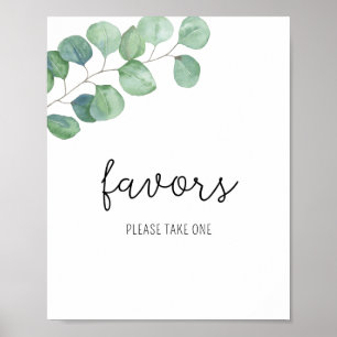 Eucalyptus - Favors, please take one poster