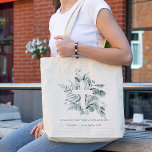 Eucalyptus Fern Foliage Cross First Holy Communion Tote Bag<br><div class="desc">For any further customisation or any other matching items,  please feel free to contact me at yellowfebstudio@gmail.com</div>