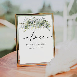 Eucalyptus Floral Advice Sign