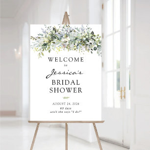Eucalyptus Floral Bridal Shower Foam Boards