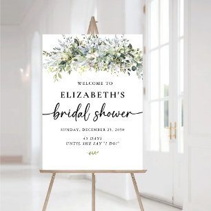 Eucalyptus Floral Bridal Shower Foam Boards