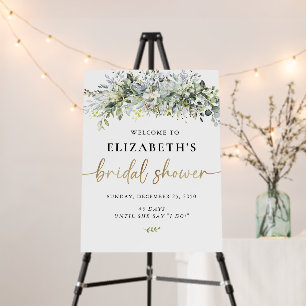 Eucalyptus Floral Bridal Shower Foam Boards
