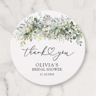 Eucalyptus Floral Bridal Shower Gift Tag
