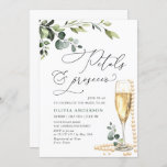 Eucalyptus Floral Bridal Shower PETALS &amp; Prosecco Invitation