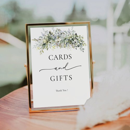 Eucalyptus Floral Cards and Gifts Sign