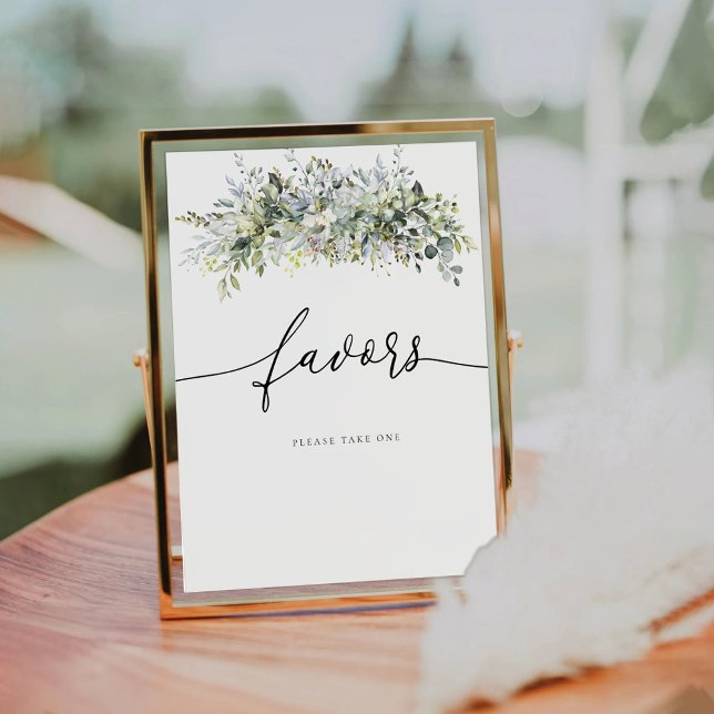 Eucalyptus Floral Favors Sign (Creator Uploaded)