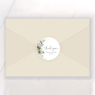 Eucalyptus Floral Greenery Baby Shower Sticker
