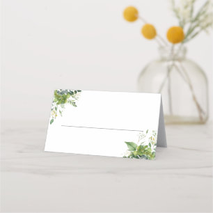 Eucalyptus Floral Greenery Elegant Wedding Place Card