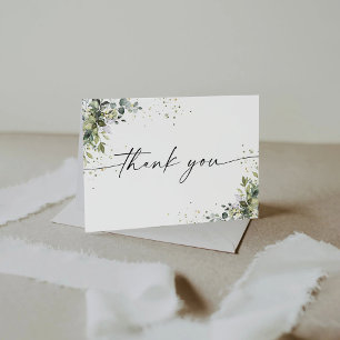Eucalyptus Floral Greenery Thank You Card