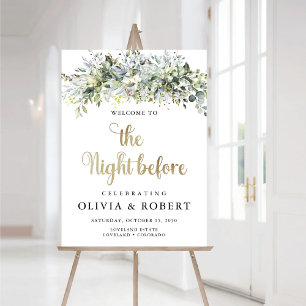 Eucalyptus Floral The Night Before Foam Board