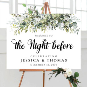 Eucalyptus Floral The Night Before Foam Board