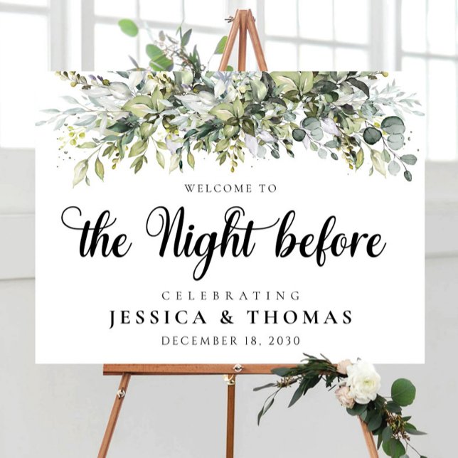 Eucalyptus Floral The Night Before Foam Board (Creator Uploaded)