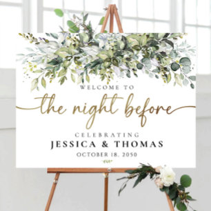 Eucalyptus Floral The Night Before Foam Board