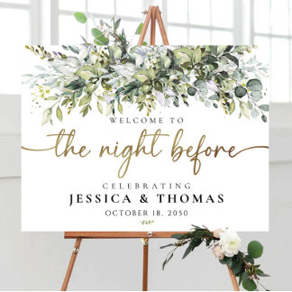Eucalyptus Floral The Night Before Foam Board
